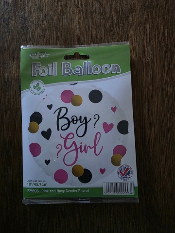 Baby shower   reveal balloon